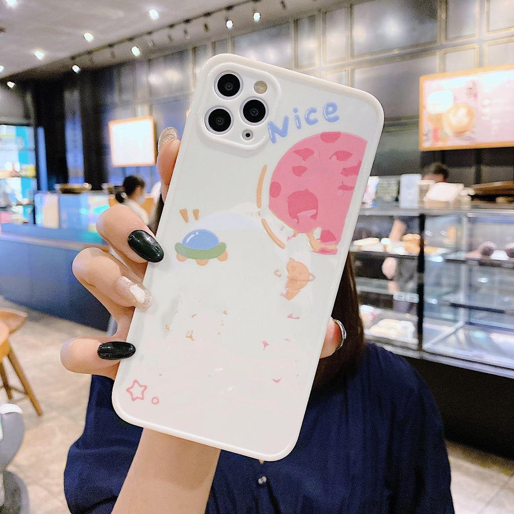 Compatible with Apple, Happy Planet IPhone 12 Case Personalized Text