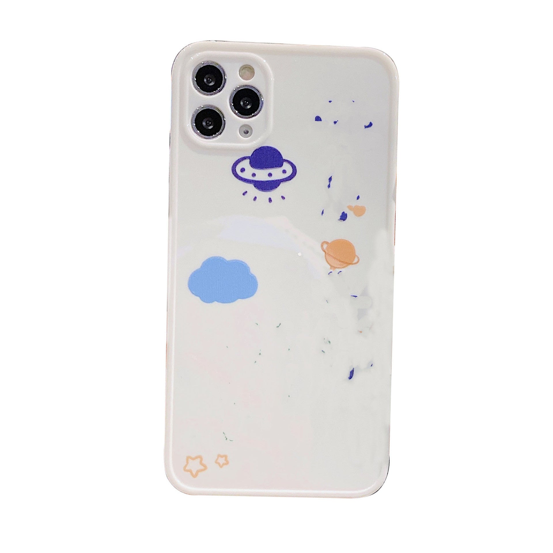 Compatible with Apple, Happy Planet IPhone 12 Case Personalized Text