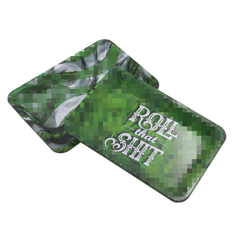 Metal cigarette tray 18cm small leaf tray tinplate cigarette tray, best for holding ashes, non flammable