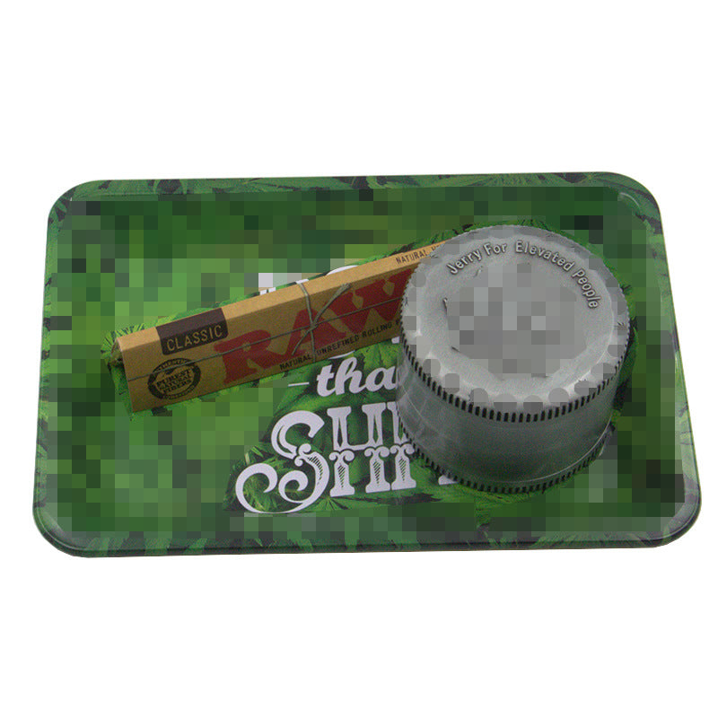 Metal cigarette tray 18cm small leaf tray tinplate cigarette tray, best for holding ashes, non flammable