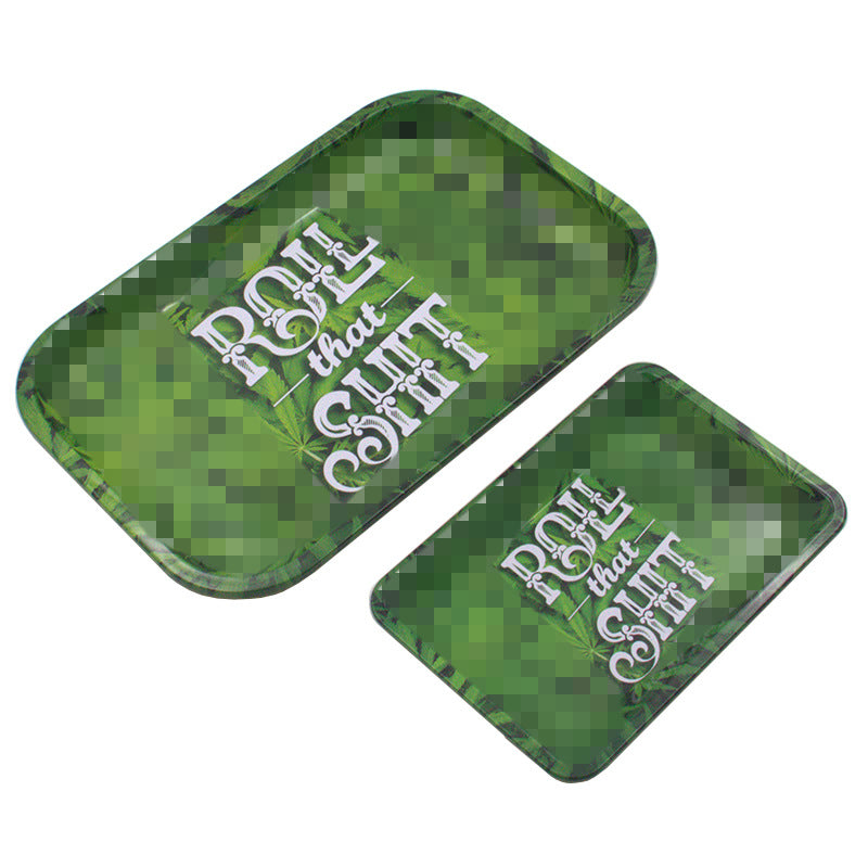 Metal cigarette tray 18cm small leaf tray tinplate cigarette tray, best for holding ashes, non flammable