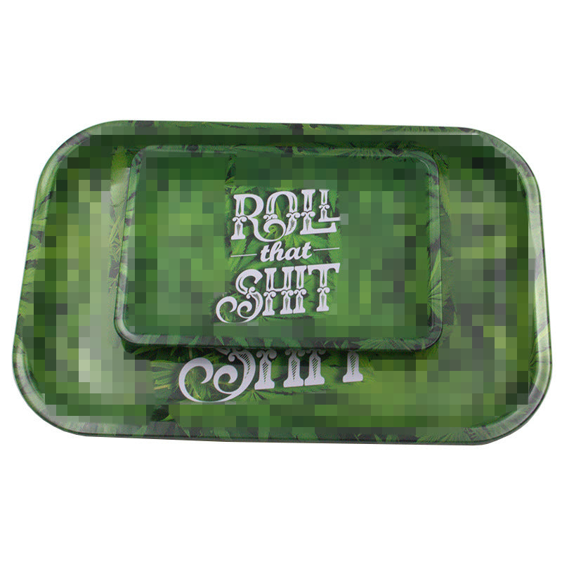 Metal cigarette tray 18cm small leaf tray tinplate cigarette tray, best for holding ashes, non flammable