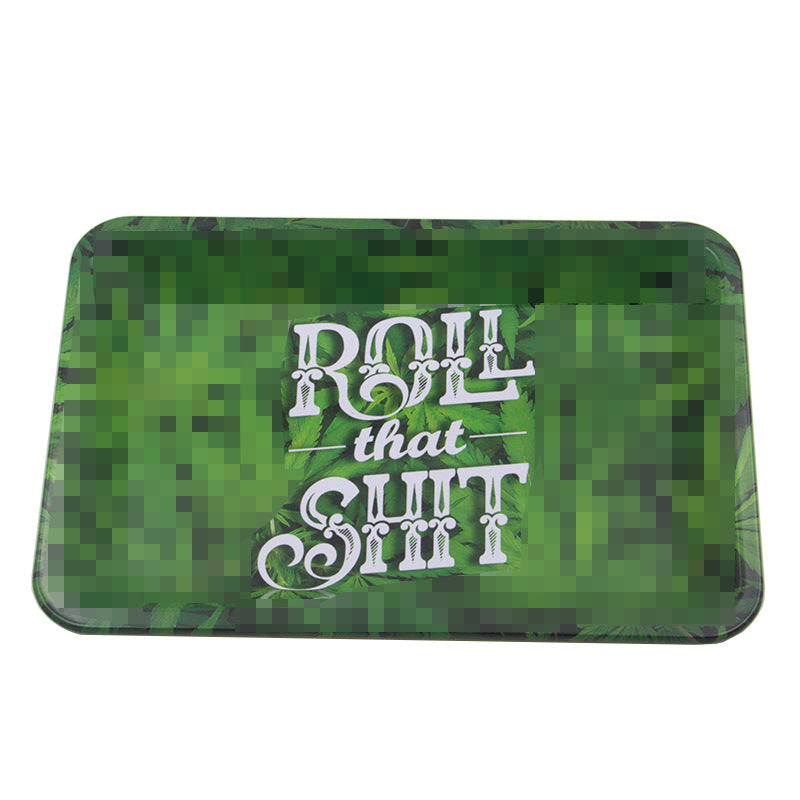 Metal cigarette tray 18cm small leaf tray tinplate cigarette tray, best for holding ashes, non flammable