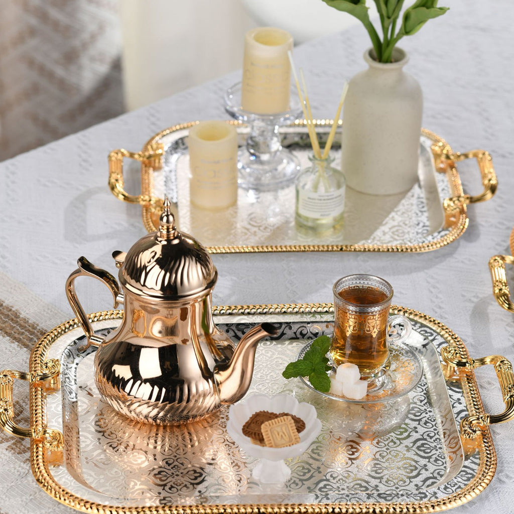 Rectangle Serving Tray With Handles For Gift Serving Tray Rectangle Decorative UK