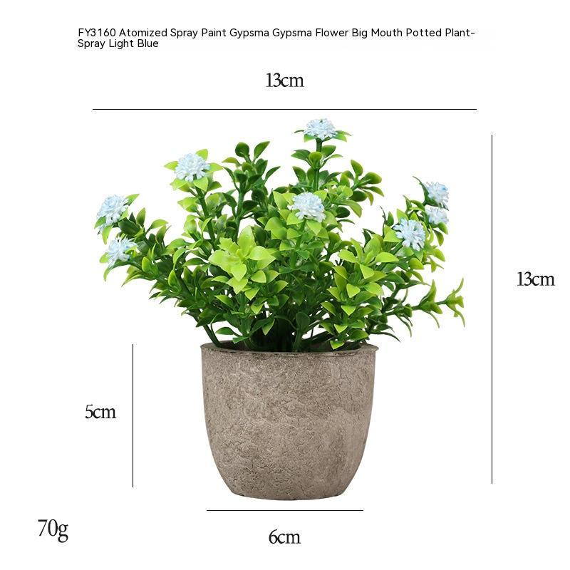 Simulation Starry Mini Pulp Pot Plastic Green Plant,  house decorative plant , office decorative plant