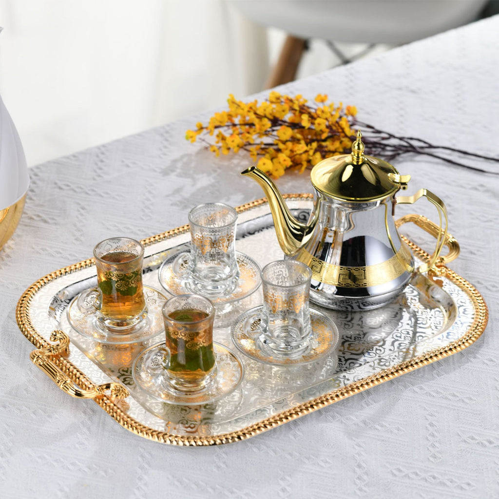Rectangle Serving Tray With Handles For Gift Serving Tray Rectangle Decorative UK