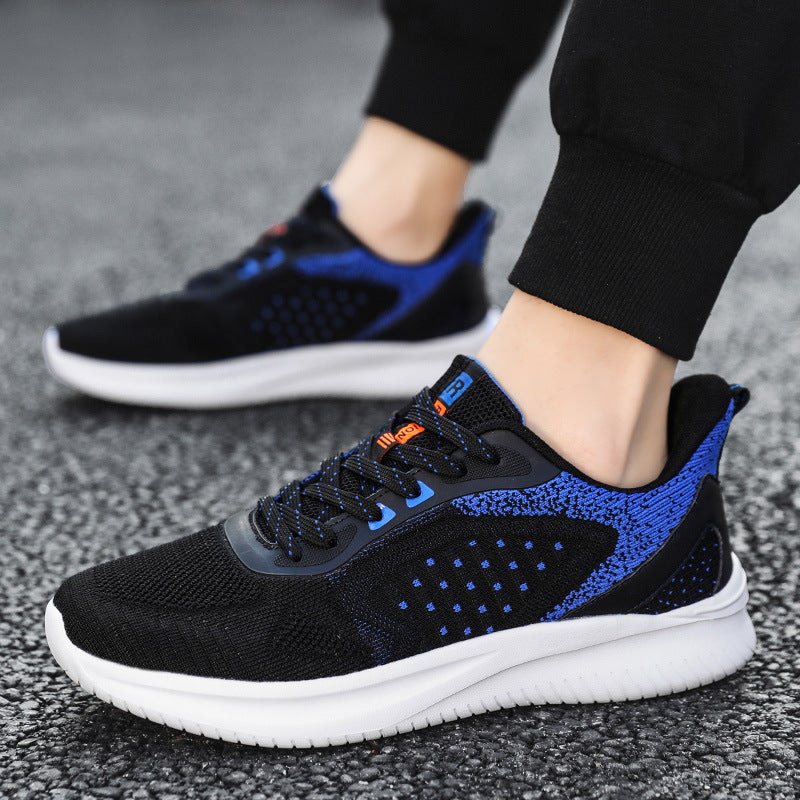 Black Mesh Fly-knit Sneakers