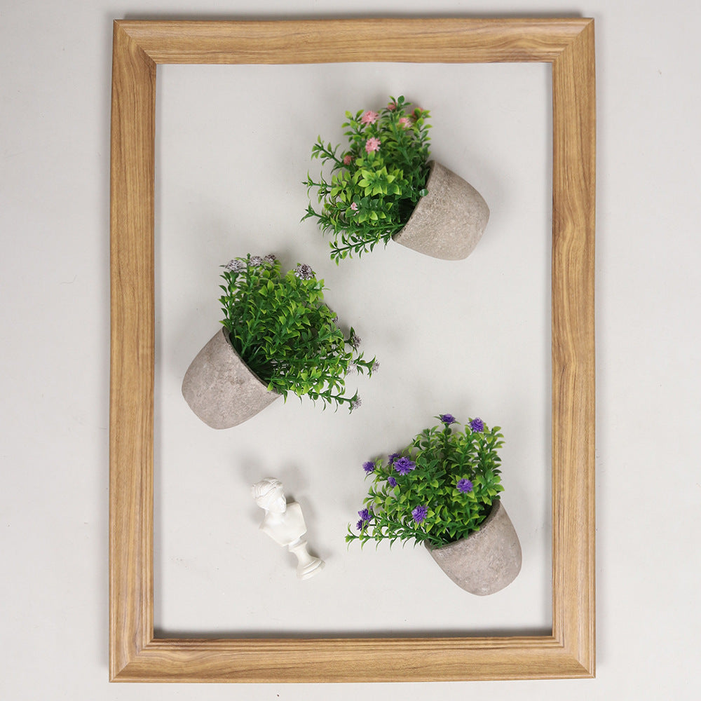 Simulation Starry Mini Pulp Pot Plastic Green Plant,  house decorative plant , office decorative plant