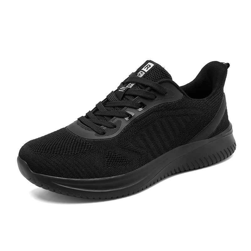 Black Mesh Fly-knit Sneakers