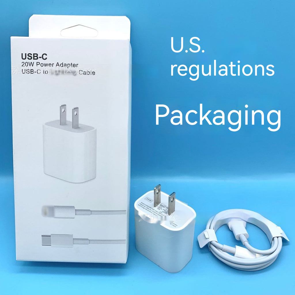 USB chargers, wall chargers PD20w Charger 20W USB TYPE-C Charging Plug Data Cable