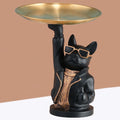 French Fighting Dog Tray Key Storage Tray Decorative Ornaments