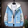 YiXin Hoodie Oversize Pull Over Hoodies Men Fashion Patchwork Hooded Spring Autumn Hoodies for Men Stylish