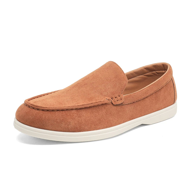 Men's Walking Shoes Suede Pointed Loafers Lightweight Non-slip Sports Shoes