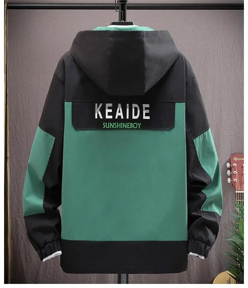 YiXin Hoodie Oversize Pull Over Hoodies Men Fashion Patchwork Hooded Spring Autumn Hoodies for Men Stylish