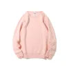 Polar Fleece Round Neck Hoodie Plus Fleece College Japanese Candy-colored Thickened Hoodies for Men