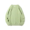 Polar Fleece Round Neck Hoodie Plus Fleece College Japanese Candy-colored Thickened Hoodies for Men