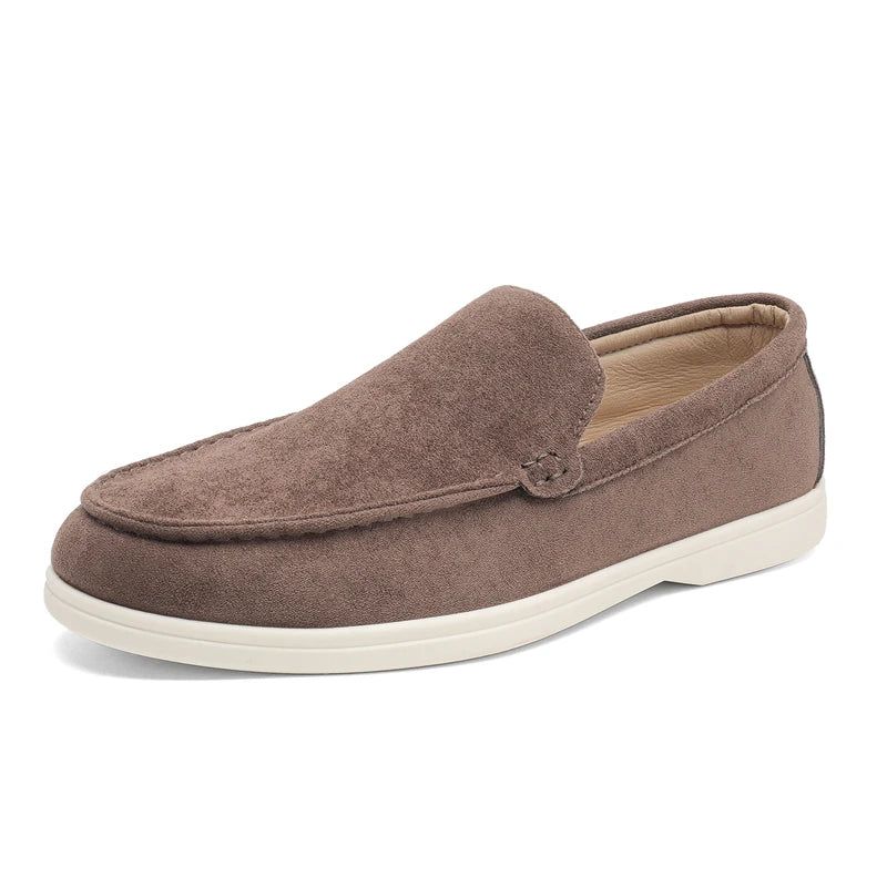 Men's Walking Shoes Suede Pointed Loafers Lightweight Non-slip Sports Shoes