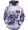 Hot 3D Wolf Printed Hoodies for Men New Style Animal Printing Hoodie Men Fashion Harajuku Funny Oversize Pullover S-4XL