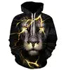 Hot 3D Wolf Printed Hoodies for Men New Style Animal Printing Hoodie Men Fashion Harajuku Funny Oversize Pullover S-4XL