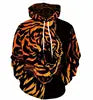 Hot 3D Wolf Printed Hoodies for Men New Style Animal Printing Hoodie Men Fashion Harajuku Funny Oversize Pullover S-4XL