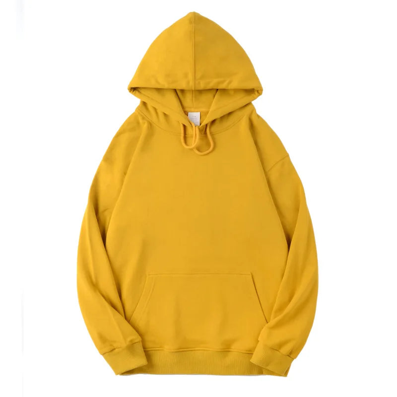 Hoodies Men's Pullover Bulk Oversized Hoodies for Men Custom Logo 450gsm Silk Lined Plane Blank  Hoodie