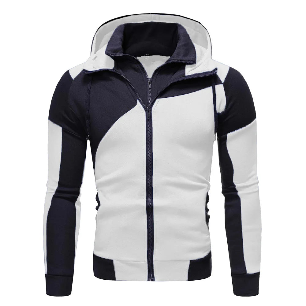 YiXin Hoodies for Men High Quality Winter Autumn Patchwork Fashion Pull Over Hoodies Men Loose Casual Hoodies Men