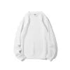 Polar Fleece Round Neck Hoodie Plus Fleece College Japanese Candy-colored Thickened Hoodies for Men