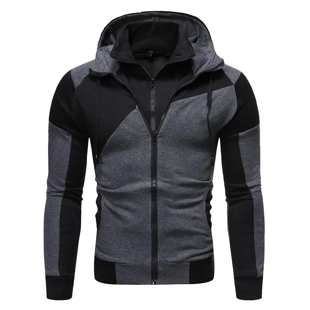 YiXin Hoodies for Men High Quality Winter Autumn Patchwork Fashion Pull Over Hoodies Men Loose Casual Hoodies Men