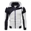 YiXin Hoodies for Men High Quality Winter Autumn Patchwork Fashion Pull Over Hoodies Men Loose Casual Hoodies Men