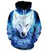 Hot 3D Wolf Printed Hoodies for Men New Style Animal Printing Hoodie Men Fashion Harajuku Funny Oversize Pullover S-4XL