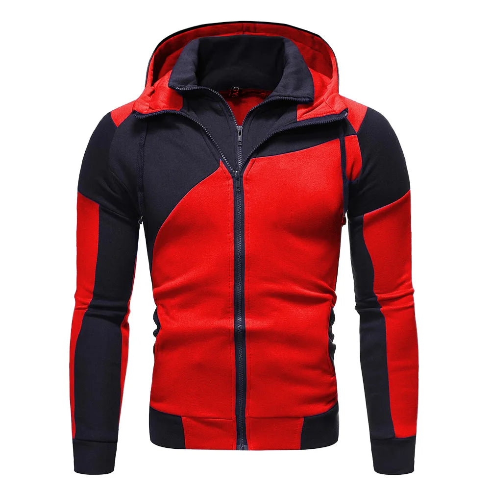 YiXin Hoodies for Men High Quality Winter Autumn Patchwork Fashion Pull Over Hoodies Men Loose Casual Hoodies Men