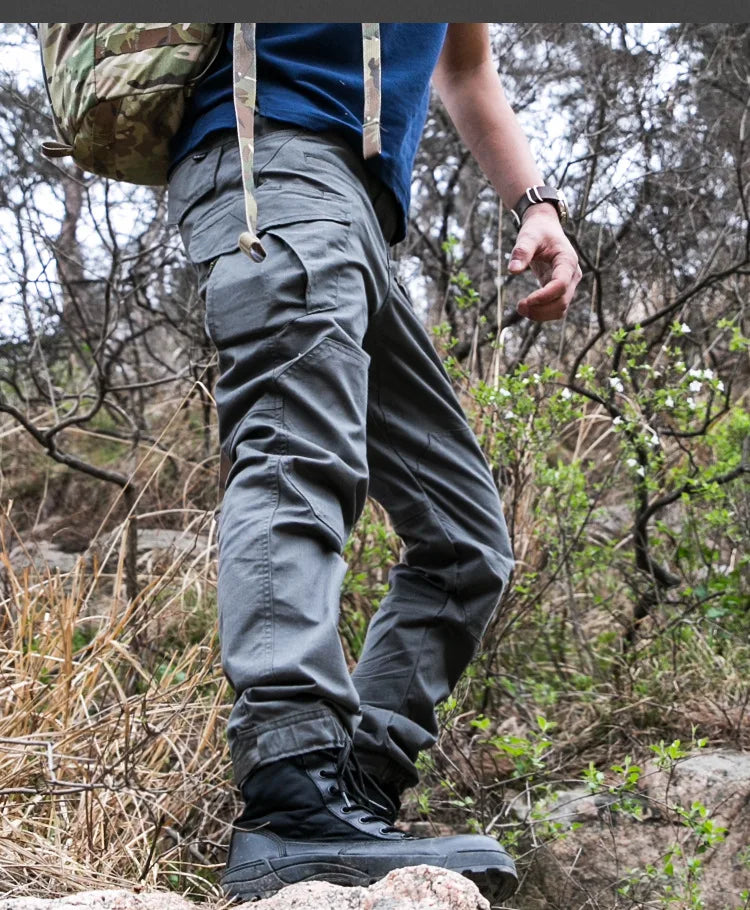 High Quality Waterproof Cargo Pants Solid Sweatpants Trousers Outdoor Straight Men Tactical Cargo Pants