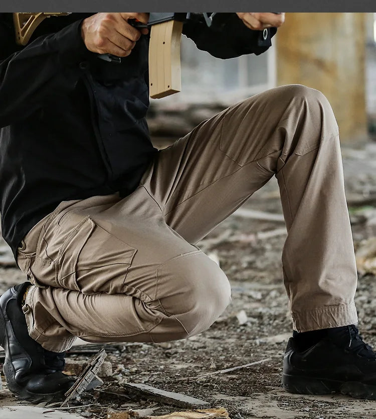 High Quality Waterproof Cargo Pants Solid Sweatpants Trousers Outdoor Straight Men Tactical Cargo Pants