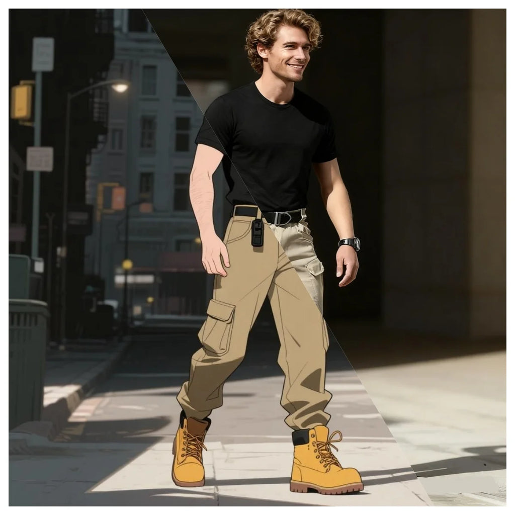 Tactical Cargo Pants Men's Classic Outdoor Hiking Trekking Men Tactical Joggers Pants Military Multi Pocket Trousers