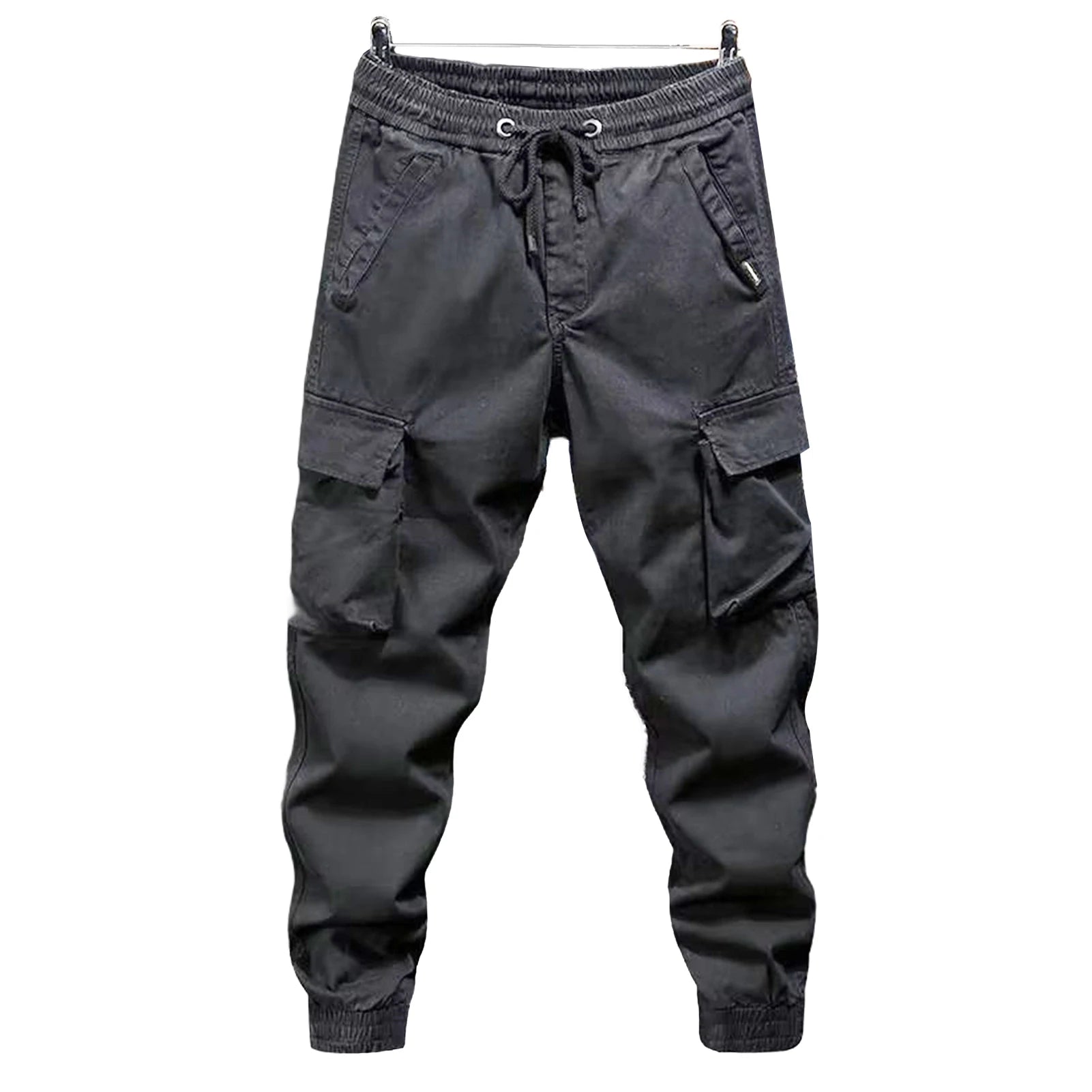 Pants for Mens Elastic Casual Trousers Zipper Multi Pocket Joggers Male Trousers Work Pants Jogging Pants