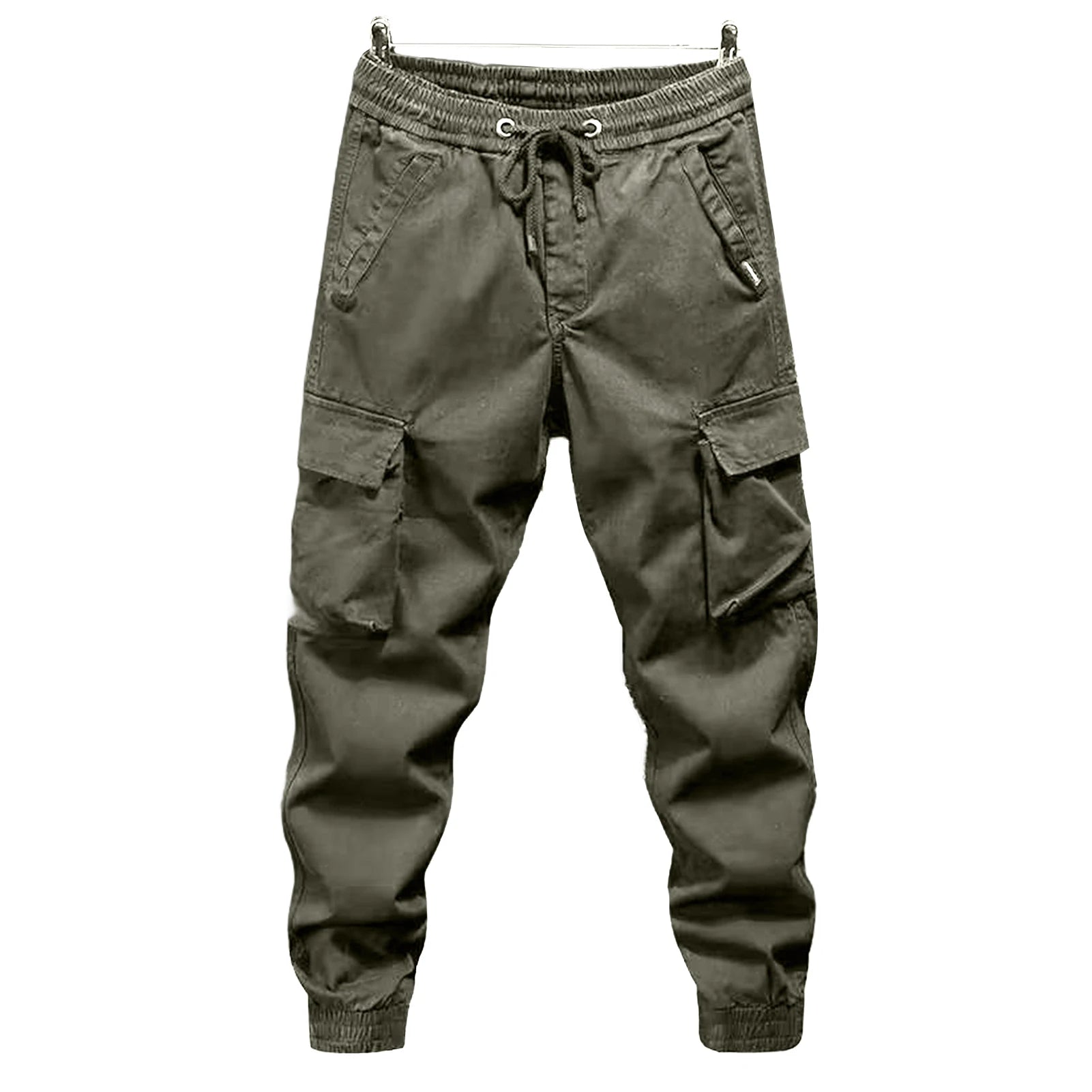 Pants for Mens Elastic Casual Trousers Zipper Multi Pocket Joggers Male Trousers Work Pants Jogging Pants