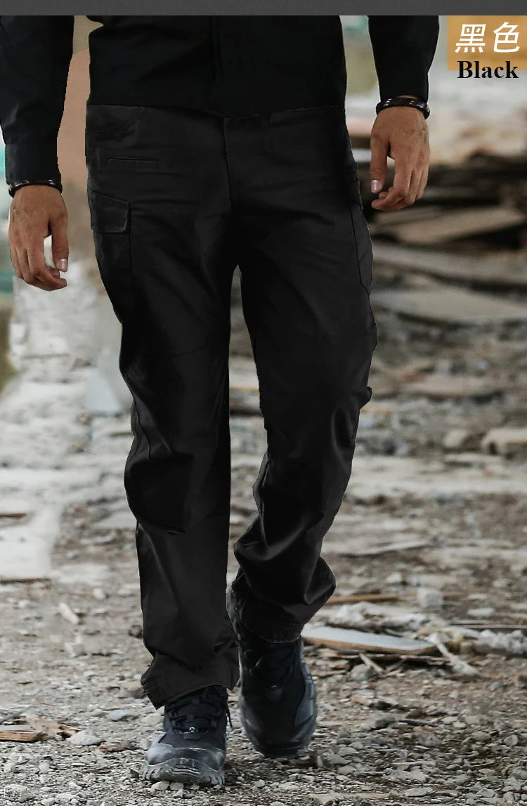 High Quality Waterproof Cargo Pants Solid Sweatpants Trousers Outdoor Straight Men Tactical Cargo Pants