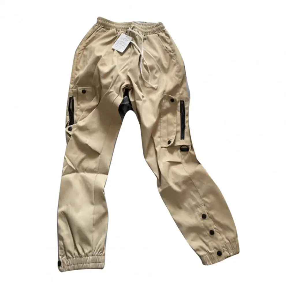 Pants for Mens Elastic Casual Trousers Zipper Multi Pocket Joggers Male Trousers Work Pants Jogging Pants