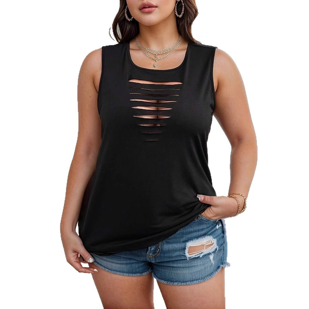 Summer Fashion Solid Color Casual Sexy Tank Top