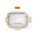 Rectangle Serving Tray With Handles For Gift Serving Tray Rectangle Decorative UK